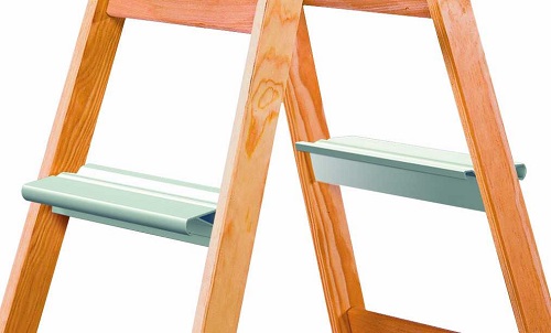 Stufenaufsatz für Holz-Sprossenstehleitern